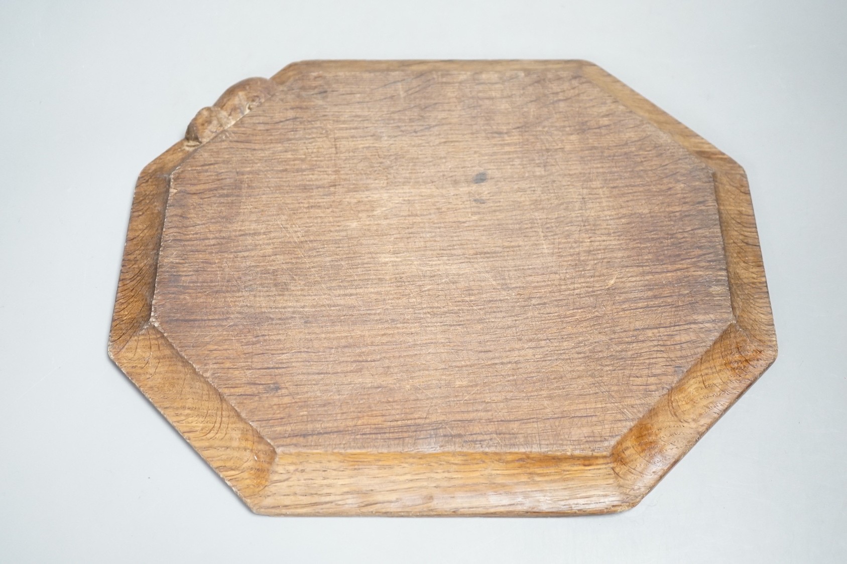 Robert 'Mouseman' Thompson oak cheese board - 30cm wide